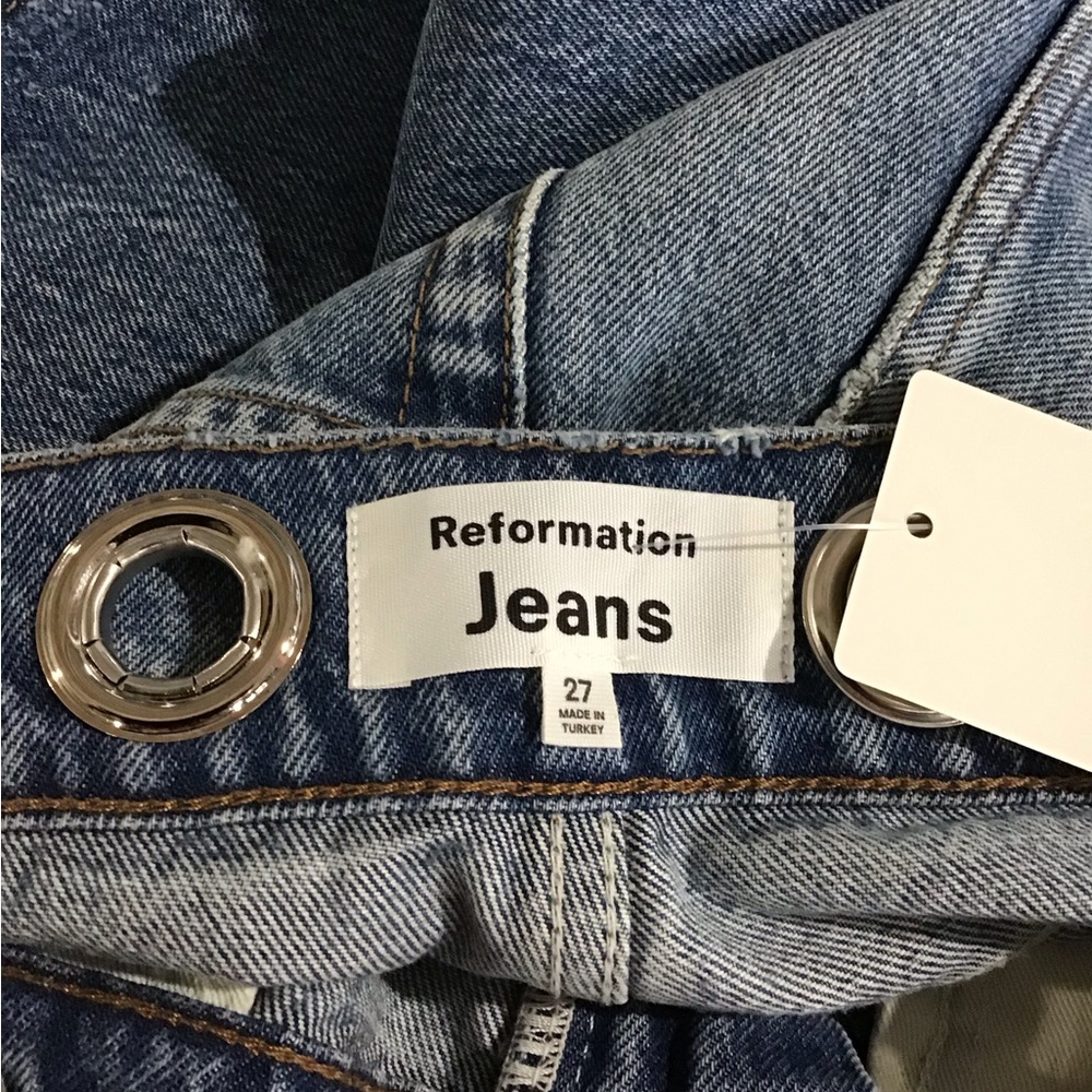 Reformation Dark Blue Flare Jeans - Picture 5 of 5